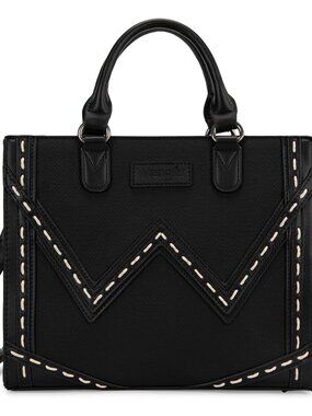 Wrangler Denim Tote Bags for Women Vintage Canvas Top Handle Handbags with Adjus